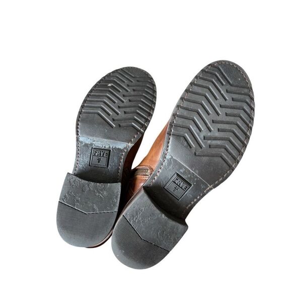 Frye Over The Knee Western Leather Boots size 8 B Brown - Picture 4 of 13